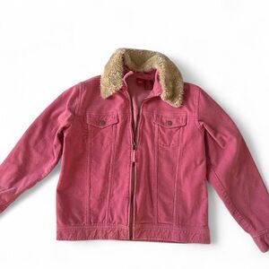 Mossimo Sherpa pink corduroy jacket